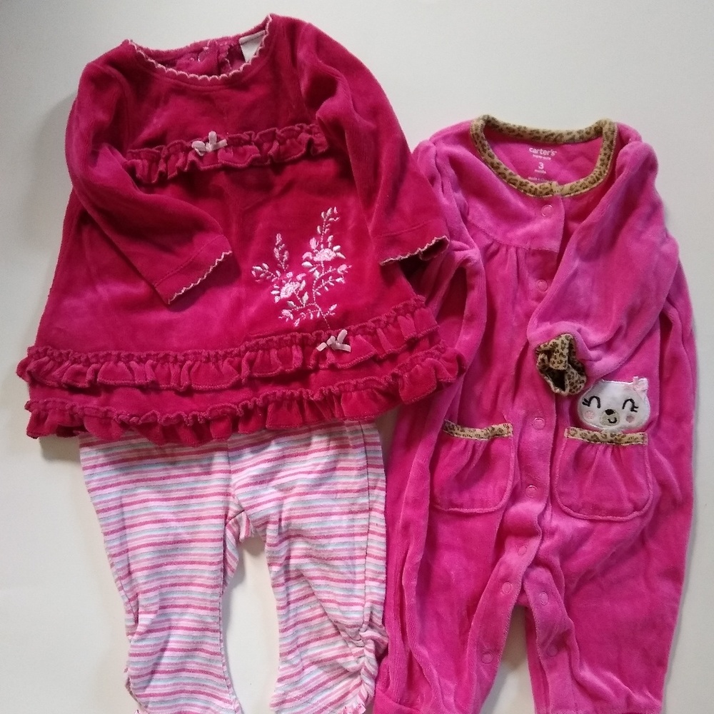 Two 3 mo. baby outfits, good condition